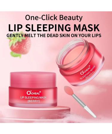 Lip Sleeping Mask Overnight Lip Mask Berry Night Treatment Lip Moisturiser Mask for Dry Chapped Peeling Cracked Lips Fades Lip Lines Deep Moisture Lip Balm Sleep Mask 20g - Buy Online on GoSupps.com