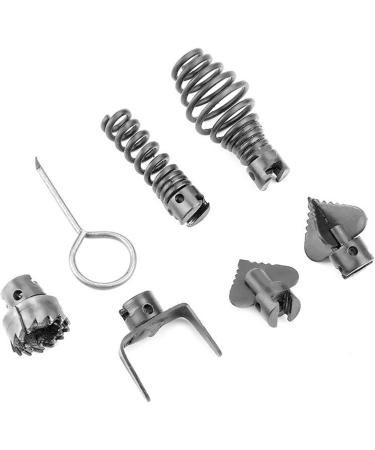 Cutter Drain Cleaning Tool Cutting Head Set Drain Cleaner Tool Steel Pipeline Dredging | Complete Sturdy Practical Cutter Head Drain Cleaner Tool for Bathroom Kitchen Skoulazeo - Buy Online on GoSupps.com