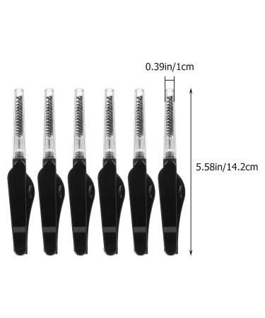 6pcs Folding Mascara Brush Set - Eyelash Comb & Eyebrow Shaper for Perfect Makeup | International Shipping - Buy Online on GoSupps.com