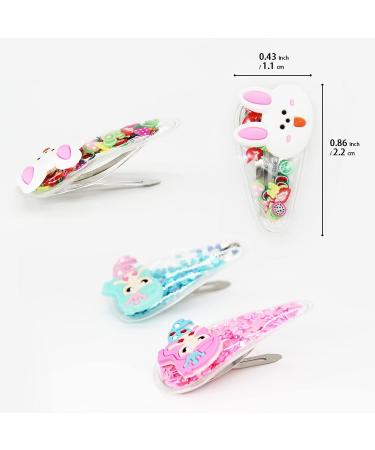 Sparkle Girl Hair Clips 10-Piece Barrettes Kit for Toddler Girls - Glitter Hair Pins Kids Accessories Set for Daily or Party Wear - Mermaid Theme Gift - Buy Online on GoSupps.com