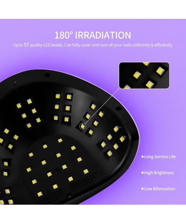 LIARTY Portable 256W UV LED Nail Dryer Lamp - Professional Gel Nail Lamp with LCD Display for Perfect Nails - Buy Online on GoSupps.com