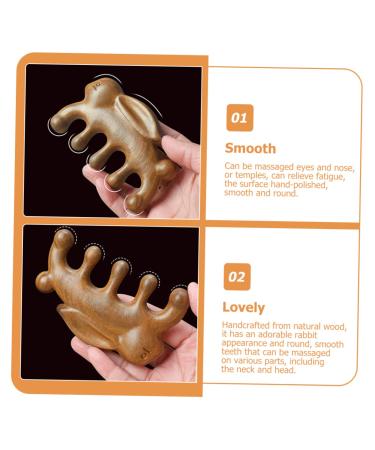 Fomiyes Green Sandalwood Massage Comb Set - 4 Pieces for Scalp Circulation & Hair Health | Portable Wide Tooth & High Comb - Buy Online on GoSupps.com