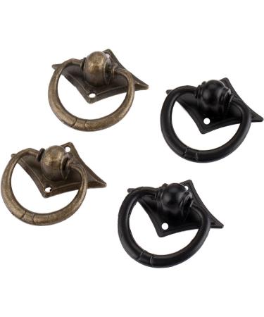 Vintage Cabinet Buttons & Drawer Handles Set - Antique Bronze 6 Pieces for Kitchen & Furniture - 42mm x 42mm - Perfect for Cabinets & Wooden Boxes - Buy Online on GoSupps.com