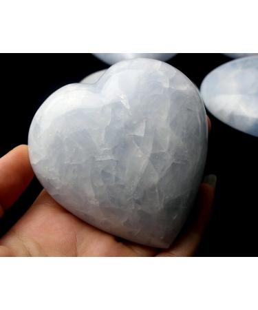 3.388lb Natural Gorgeous Celestite Heart Stone. Reiki Crystal Specimen JZIGTDEM - Buy Online on GoSupps.com