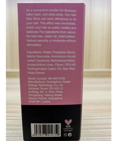 Immetee Hair Wax Stick - Edge Control Slick Stick for Flyaways & Frizz - 75g - Men & Women - Buy Online on GoSupps.com
