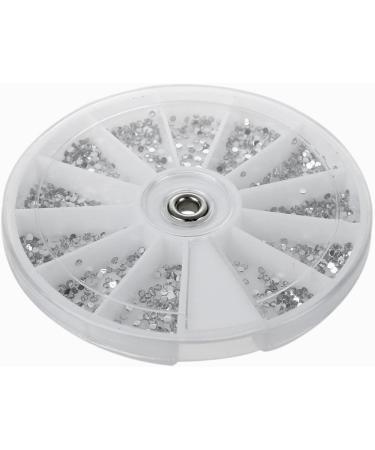 YIZAN Carousel Silver Rhinestone Boxes for Nail Art Manicure 1.5 mm Wheel - Buy Online on GoSupps.com