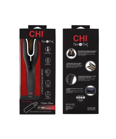 CHI Spin N Curl Curling Iron & Chi Silk Infusion Kit - Black | Packaging May Vary - Buy Online on GoSupps.com