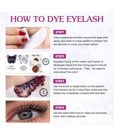PERMANIA Lash Tint Kit - Professional Black Eyelash Dye for Newbies & Pros | Lasts 4 Weeks Includes Silicone Eye Patches - International Shipping Available - Buy Online on GoSupps.com
