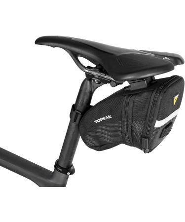 Topeak Aero Wedge Pack Medium Black with Fixer F25 | Compact Bike Saddle Bag - Buy Online on GoSupps.com