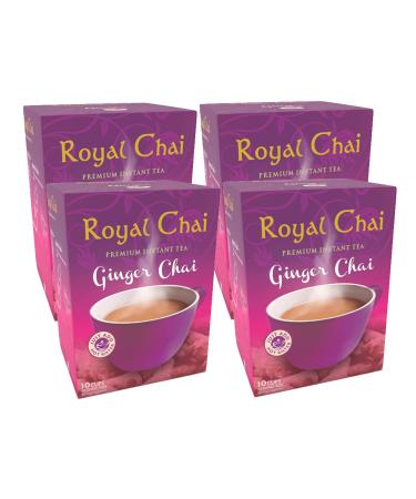 Royal Chai Royal Chai Ginger 220g Indian Sweet Tea Bags (Pack of 4)