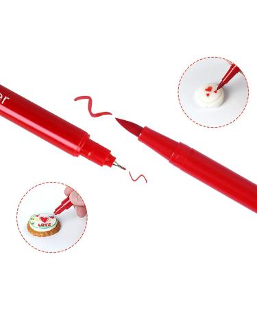 10 Edible Food Colour Pens Food Coloring Marker Upgrade Dual Sided Edible Pigment Markers for Baking Edible Pigment Markers Cake Painting - Buy Online on GoSupps.com