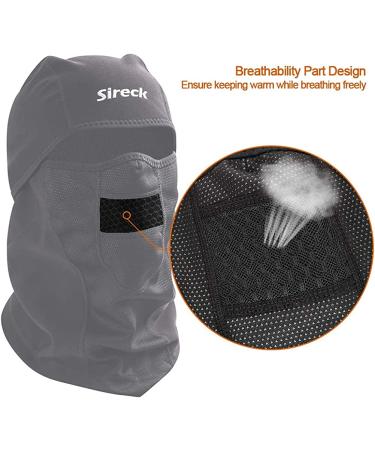 Sireck Cold Weather Balaclava Ski Mask - Water Resistant & Windproof Fleece Thermal Face Mask for Hunting, Cycling, Motorcycle - Winter Gear for Men & Women - Buy Online on GoSupps.com
