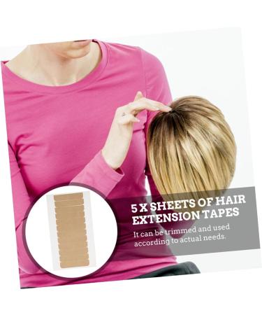 FRCOLOR 6 Sheets Double-sided Tape Wig Toupee Hair Bands Hair Ribbon Tape Hair Extensions Tape for Hair Extensions Hair Extension Tape Double Sided Double Sided Tape Bangs Adhesive - Buy Online on GoSupps.com