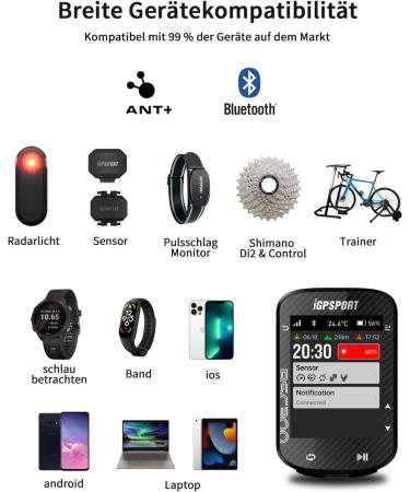 IGPSport BSC300S Bicycle Computer - Waterproof Color Screen Bluetooth GPS Navigation Speedometer & More | Your Ultimate Cycling Companion - Buy Online on GoSupps.com