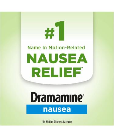 Dramamine Ginger Chews - Lemon Honey Ginger Flavor (20 Soft Chews) | Nausea Relief - Buy Online on GoSupps.com