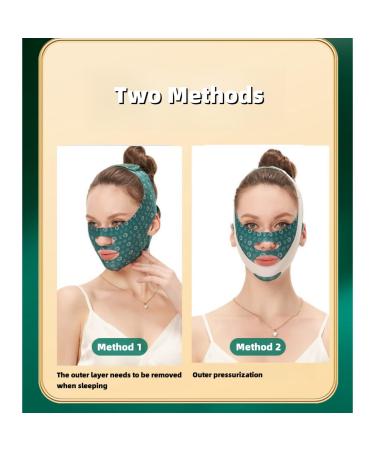 Buy V-Line Face Lift Band | Facial Slimming Mask for Men & Women | Anti-Sagging Chin Strap | Define Jawline & Reduce Wrinkles | V-Shape Contour (Green - Buy Online on GoSupps.com