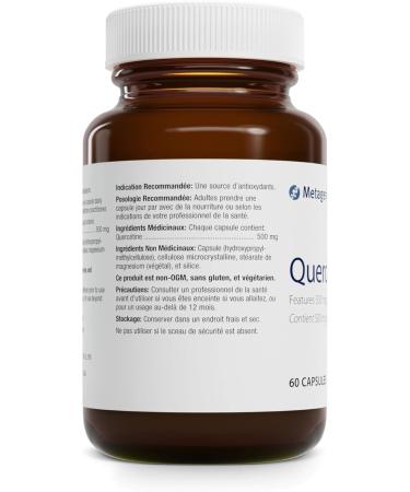 Metagenics Quercetin 500mg Capsule Supplement Helps Promote a Healthy Immune Response and Cardiovascular Function - 60 Capsules - Buy Online on GoSupps.com