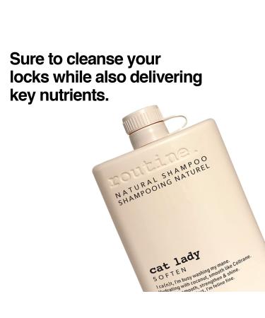 Routine Softening Shampoo | 350ml Hydrating Shampoo for Women & Men | Travel Size Paraben & Sulfate Free | The Cat Lady - Buy Online on GoSupps.com