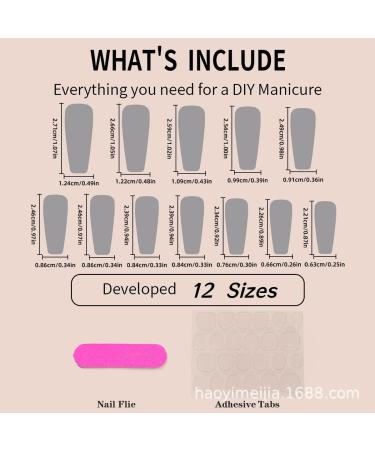 Justotry 24 PCS Black Coffin Nails | Burgundy French Press Glossy Artificial Nails for Women | Nail Art & Design 11 Red & Black - Buy Online on GoSupps.com