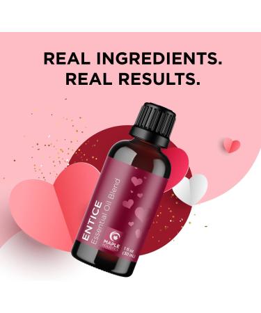 Entice Essential Oil Blend for Couples - Lavender, Palmarosa, Clary Sage & Ylang-Ylang Aromatherapy Oils - Ignite Romance - Buy Online on GoSupps.com
