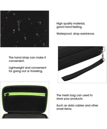 Shaver Storage Bag Waterproof Lightweight Designed forOneblade - Easy Organizer Mesh Bag for Accessories (Black Green) - Buy Online on GoSupps.com