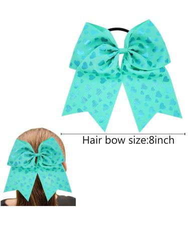10PCS 8-Inch Cheer Bows for Girls - Elastic Hair Tie Bands for Cheerleading and School Activities - Buy Online on GoSupps.com