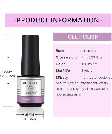 JOYISURE Gel Nail Polishes Glitter Gel Nail Polish Soak Off UV LED Gel Polish Kit Nail Art Set of Coral Pink Nude Grey Purple Peach Brown Colours 8ml each (#07) - Buy Online on GoSupps.com