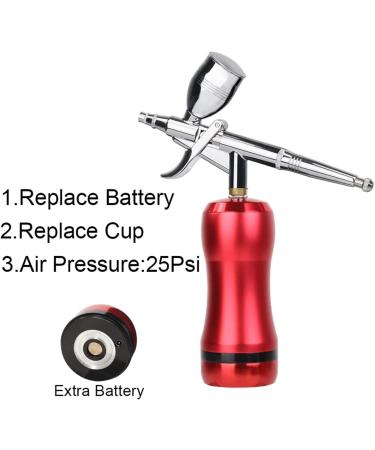 Portable Mini Replace Battery High Pressure Psi Airbrush Compressor Kit Nail Beauty Salon Spray Paint Private (Size : Part D Red) - Buy Online on GoSupps.com