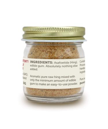 Pure Indian Foods Best Hing Ever (Asafoetida Powder) 20g Glass Bottle - Non-GMO, Non-Irradiated Indian Spice for Garlic & Onion Substitute - Whole30 Approved - Buy Online on GoSupps.com