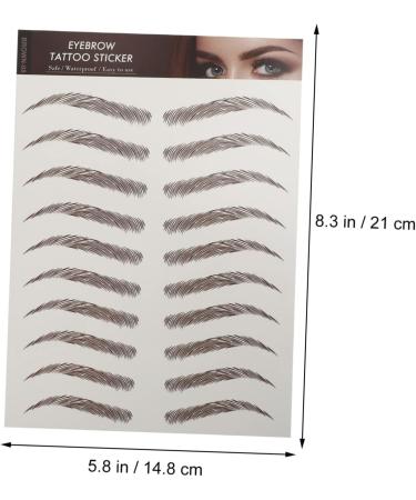PLAFOPE 9 sheets Tattoos Hairlike Eyebrow Sticker Transfer Eyebrows Shaping Stickers Imitation Transfers - Buy Online on GoSupps.com