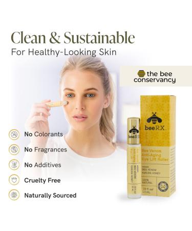 Bee Rx Anti-Aging Eye Lift Roller with Kanuka Honey - Instant Firming Eye Cream for Wrinkles and Fine Lines - Buy Online on GoSupps.com