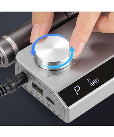 AUklOPVZZ Non-Hot Body Electric Nail Drill with Forward and Reverse Speed Controls Rechargeable Nail Gel Polisher Non Hot Body - Buy Online on GoSupps.com
