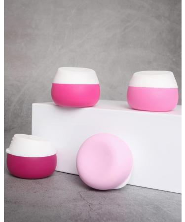 Gemice Travel Containers for Toiletries Silicone Cream Jars TSA Approved Travel Size Containers Leak-proof Travel Accessories with Lid for Cosmetic Makeup Face Body Hand Cream (4 Pieces) Red - Buy Online on GoSupps.com