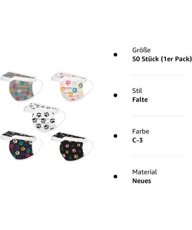 Winfer Disposable 3-Layer Mouth & Nose Protection - 50/100 Colorful Adult Bandanas | Breathable Scarves for Men & Women - Buy Online on GoSupps.com