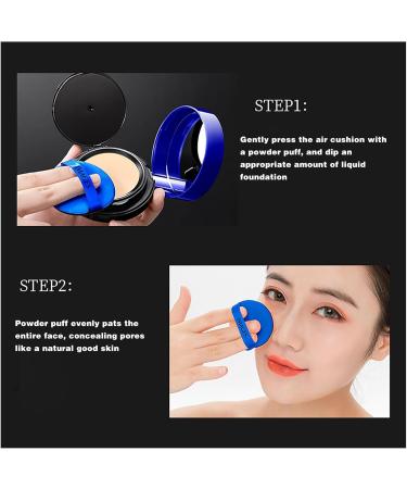 Onebikiniha two-in-one air cushion powder concealer liquid foundation pore primer air cushion foundation full coverage - Buy Online on GoSupps.com