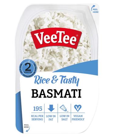 VeeTee Rice & Easy Basmati Rich Tasty Vegetarian Ready in 2Mins 280g Pack of 6