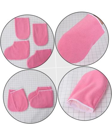 2 Sets of Leather Horn Boots Foot Bath Kit Spa Gloves Nail Tools Foot Care Cover Paraffin Heated Foot Shoes Paraffin Sets Spa Skin Care Gloves Spa Tool - Buy Online on GoSupps.com