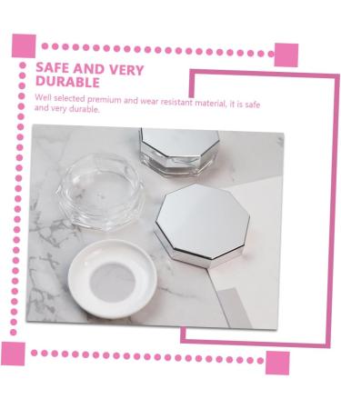 SOIMISS 2 Sets Octagonal Loose Powder Box Makeup Sponge Holder Cosmetic Powder Case Portable Makeup Box - Buy Online on GoSupps.com