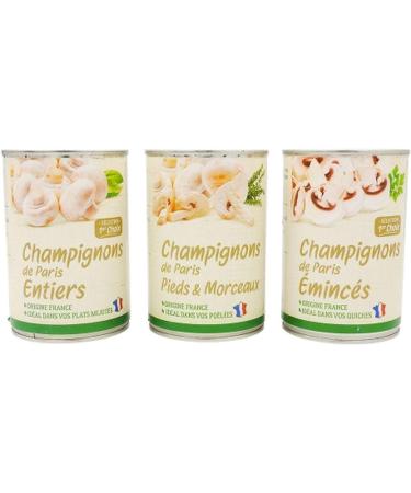  Agidra Whole Paris Mushrooms - France - 390g Box - Buy Online on GoSupps.com