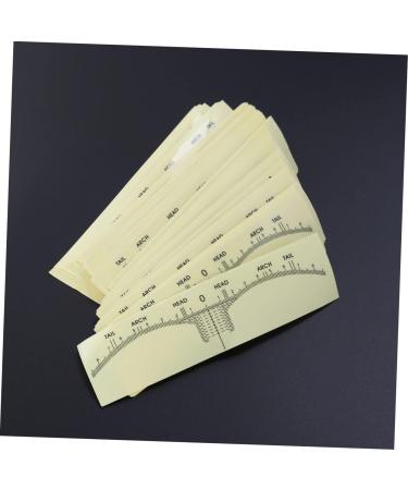 Hemoton 300 Pcs Eyebrow Ruler Brow Stickers Eye Brow Stencil Eyebrow Measuring Ruler Tools Disposable - Buy Online on GoSupps.com