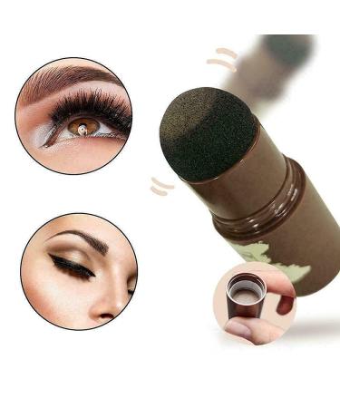 Eyebrow Stamp Kit Waterproof One-Step Brow Shaping with 24 Stencils | Dark Brown Perfect Eye Makeup Tool - Buy Online on GoSupps.com