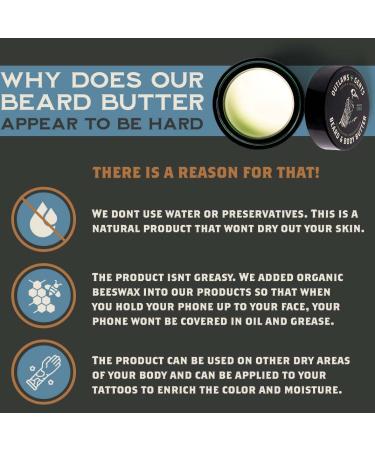 Outlaws and Gents All-Natural Bourbon Sandalwood Beard & Body Butter - Deep Moisturizer for Men - Buy Online on GoSupps.com