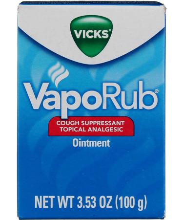 Vicks Vaporub Ointment 3.53 Oz (Pack of 3) - Soothing Relief for Cold and Flu Symptoms - Buy Online on GoSupps.com