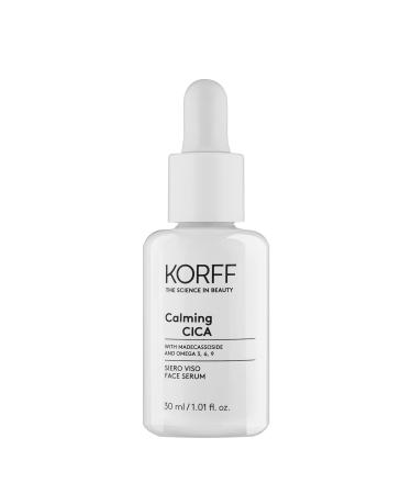 Korff Calming Cica Serum - Soothing and Hydrating Face Serum Anti-Redness for Sensitive Skin Vitamins and Biotic Acids 30 ml