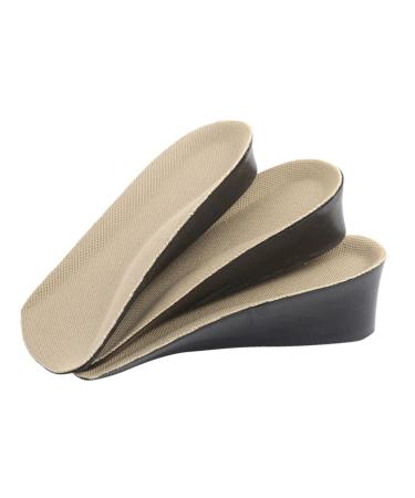 FOMIYES 1 Pair Heel Lift Inserts Shoe Inserts Shoe Pads Height Increase Insert Shoe Lifts Invisible Booster Pad Men and Women Black 1.5cm