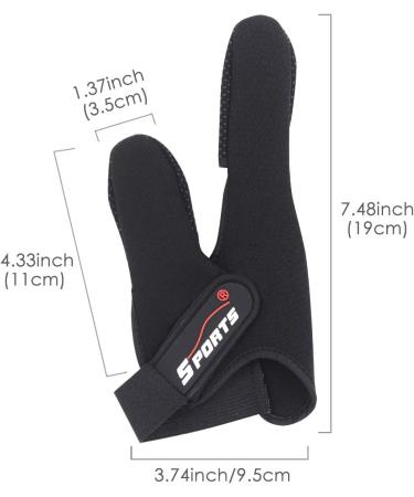 Uniwit Professional Neoprene Fishing Glove - Thumb + Index Finger Protection in Black - Buy Online on GoSupps.com