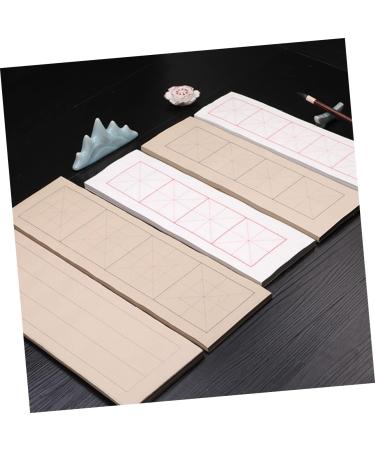 NUOBESTY 400 Sheets Copy Stickers Rice Paper Students Calligraphy Paper Professional Xuan Paper Writing Paper Brownx4pcs 40X12X0.1CMx4pcs - Buy Online on GoSupps.com