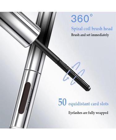 Lijieyou Curling Iron Mascara Lijieyou Mascara 3D Curling Eyelash Iron Mascara Metal Mascara Wand Three-Dimensional Curling Metal Steel Tube Mascara Waterproof Long Iron Mascara (Brown*C*2) - Buy Online on GoSupps.com