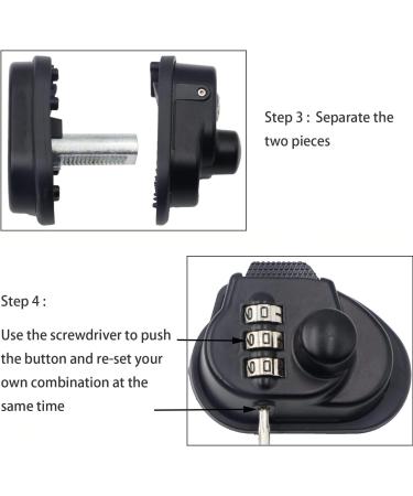 Mizzuco Trigger Lock - 3 Digit Combination Gun Lock in Black - Buy Online on GoSupps.com