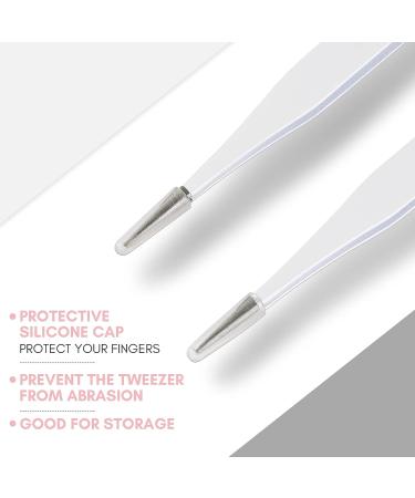 Makartt 2Pcs Straight Nail Tweezers - Precision Metal Tweezers for Nail Art, Rhinestones, Acrylic, Gel, Stickers, Eyelash Extensions - Buy Online on GoSupps.com